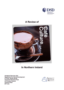 A Review of Café Culture in Northern Ireland