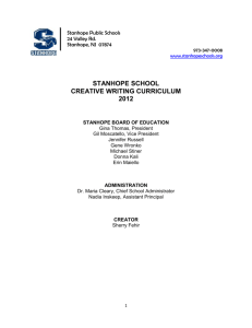 Creative Writing - Stanhope Public School