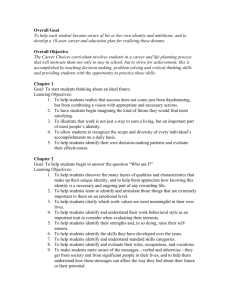 Chapter-by-Chapter Learning Objectives