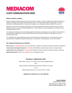 CLIENT COMMUNICATIONS BRIEF Please read this carefully