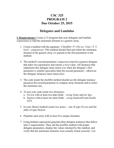 Assignment 2 - Posted 09/22/15