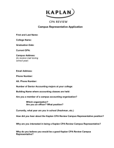 Campus Representative Application
