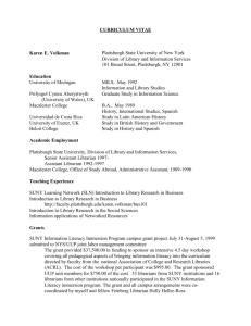 CURRICULUM VITAE - Plattsburgh State Faculty and Research