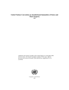 United Nations Convention on Jurisdictional Immunities of States