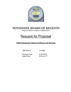 2012 tbr rfp format - Tennessee Board of Regents
