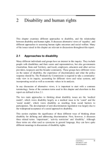 Chapter 2: Disability and human rights
