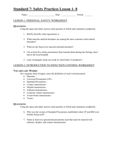 Safety Practices Work Sheets