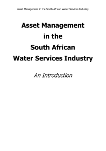 Asset Management - Water Research Commission