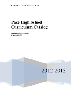 Pace High School Curriculum Catalog
