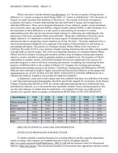 What is diversity - Diversity @ UCR - University of California, Riverside