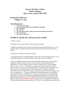 Exam 2 Q2 Review Sheet 12/13/10