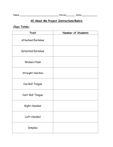 File all about me instructions rubric project