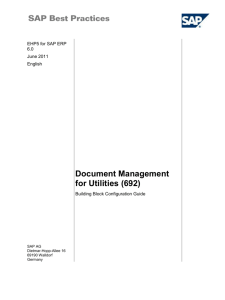 Document Management for Utilities: Configuration