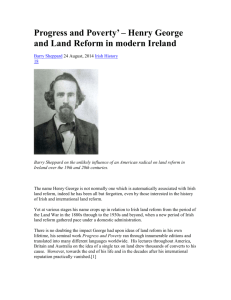 Progress and Poverty' – Henry George and Land Reform in modern