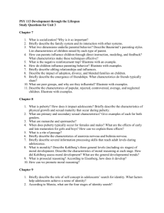 Unit 3 Study Questions - the Department of Psychology at Illinois