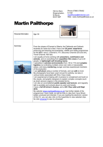 Resume - Martin Pailthorpe