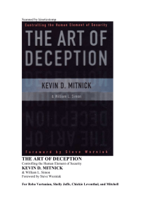 Art Of Deception - Strategic Intelligence Network