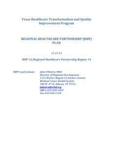 regional healthcare partnership