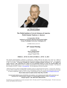 Zbigniew Brzezinski AN INVITATION The Polish Institute of Arts