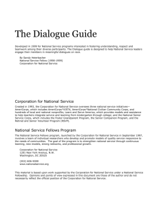 Table of Contents - National Coalition for Dialogue and Deliberation