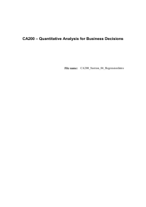 6. Introduction to Regression and Correlation