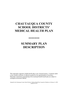 chautuaqua county school district's medical
