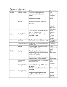 Ad. Lit. syllabus and expectations