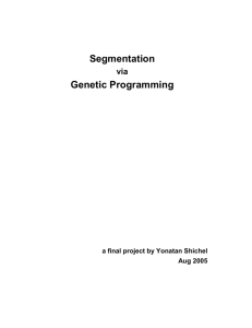 Segmentation via Genetic Programming