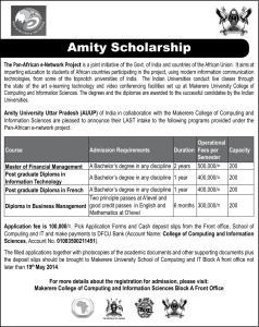 Amity Scholarship
