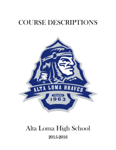 fine & performing arts - Alta Loma High School