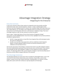 Advantage Integration Strategy