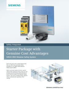 Starter Package with Genuine Cost Advantages