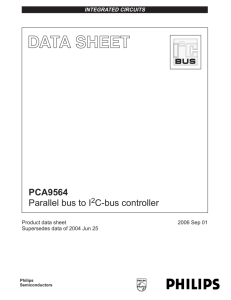 PCA9564 Parallel bus to I2C-bus controller