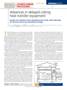Advances in delayed coking heat transfer equipment