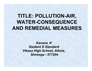 title: pollution-air, water-consequence and remedial measures