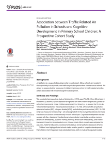 Association between Traffic-Related Air Pollution in Schools and