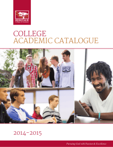 College ACAdemiC CAtAlogue - Heritage College & Seminary