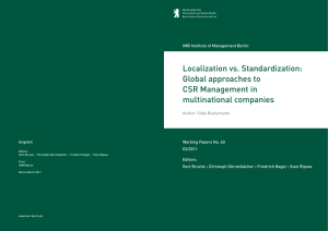 Localization vs. Standardization: Global approaches to