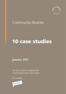 10 case studies - Arts Council England