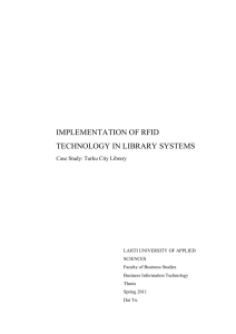 implementation of rfid technology in library systems