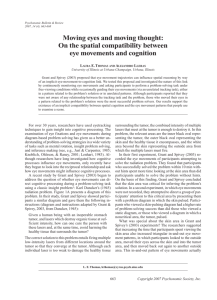 On the spatial compatibility between eye movements and cognition