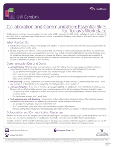Collaboration and Communication: Essential Skills for Today's