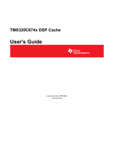 TMS320C674x DSP Cache User's Guide (Rev. A
