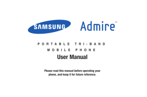 r720 Admire User Manual