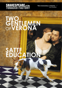 Two Gentlemen of Verona 2013 - Shakespeare at the Tobacco Factory