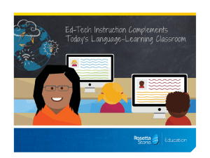 Ed-Tech Instruction Complements Today's