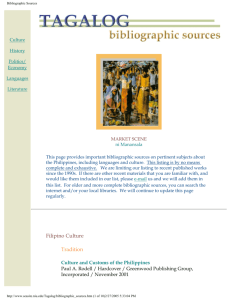 Bibliographic Sources - Mag-Anak