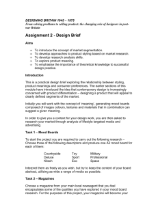 Assignment 2 - Design Brief