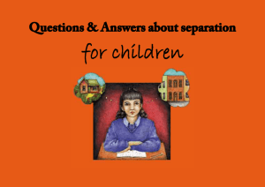 Questions and Answers about Separation for Children