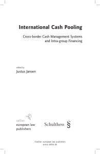 International Cash Pooling: Cross
